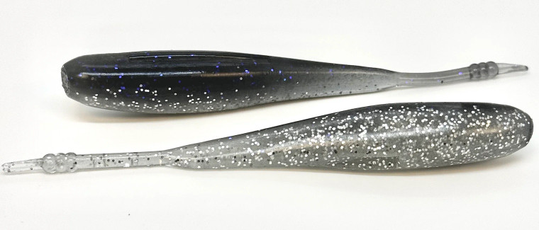 Hog Farmer Stroll Shad, 5'' Ghost Minnow 7pk