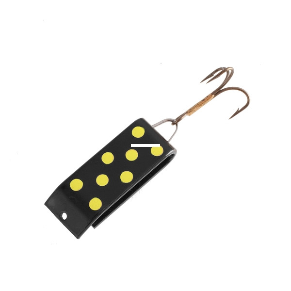 Jakes Lures Spin A Lure, 1/4oz Black/Yellow Dots