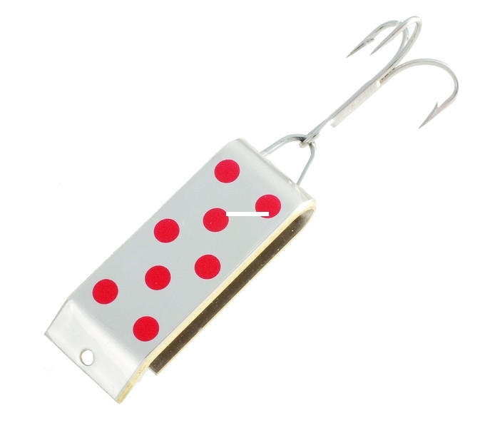 Jakes Lures Spin A Lure, 2/3oz Silver/Red Dots