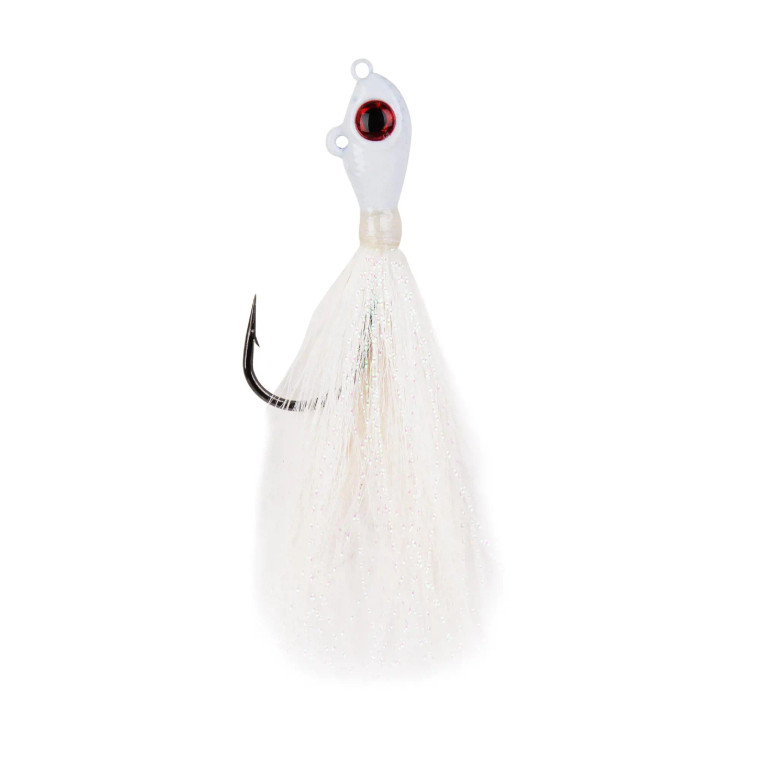 Mustad Big Eye Bucktail Jig, 2oz White 1pk