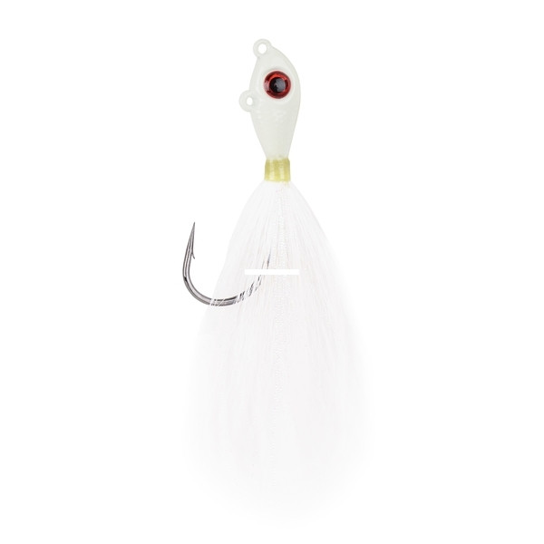 Mustad Big Eye Bucktail Jig, 6oz Glow 1pk