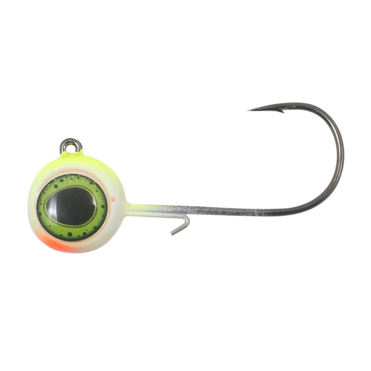 Northland Deep-Vee Jighead, 1/4oz Chartreuse 3pk