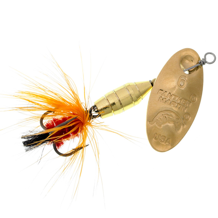 Panther InLine Spinner, Gold Orange