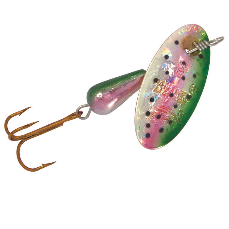 Panther InLine Spinner, Holographic Rainbow Trout