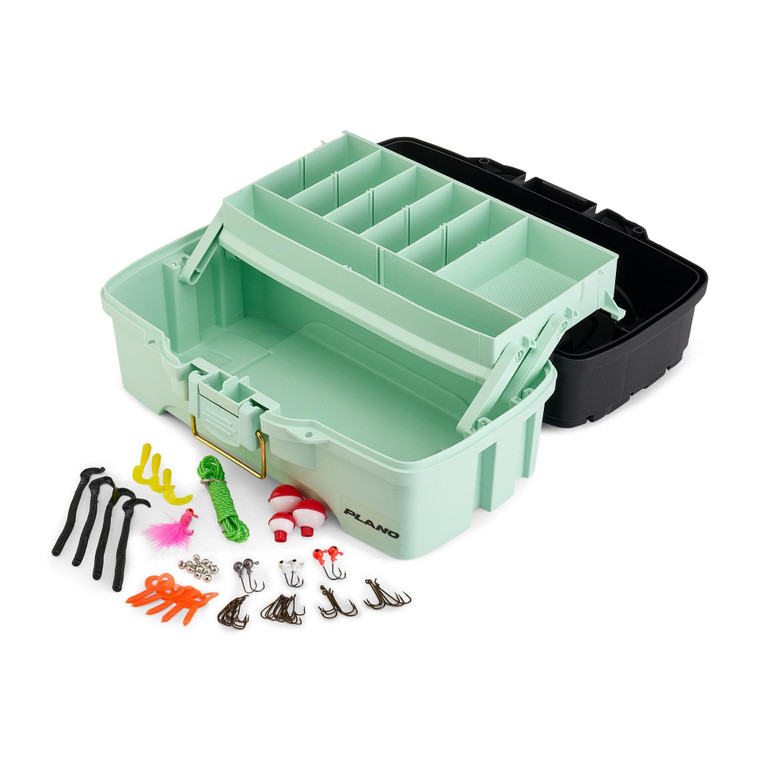 Plano CatchAll TackleBox Kit, 1-Tray Black/Blue