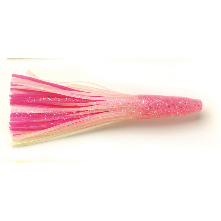 P-Line Double Squid Skirt, 6'' Pink Glitter Glow 2pk