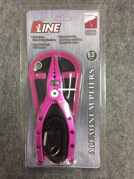 P-Line Pliers: Carded, 6.5'' Aluminum Pink