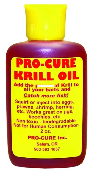 Pro-Cure Bait Oil, 2oz Krill