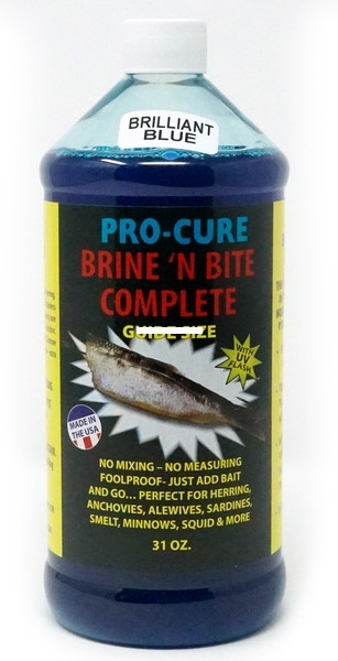 Pro-Cure BrineNBite Complete, 31oz Brilliant Blue