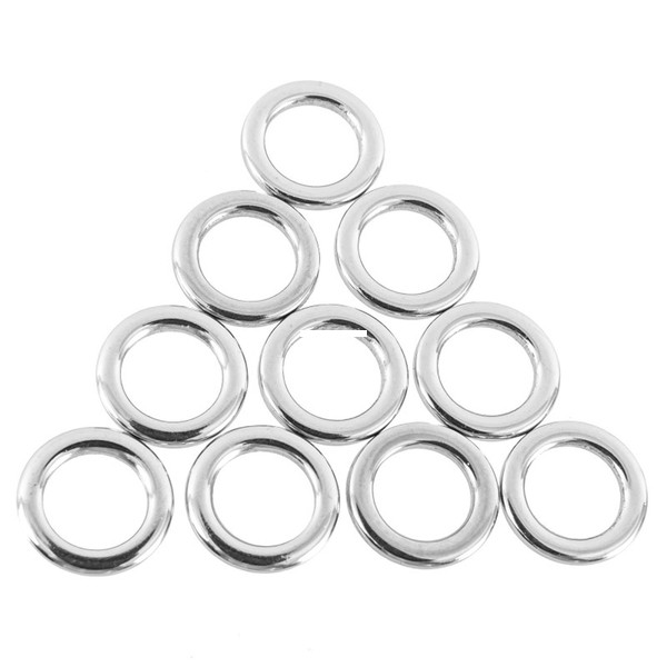 R&R Tackle Kite Rings, 9 x 2.0 mm SS 10pk