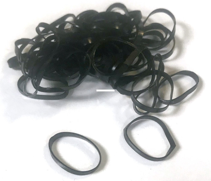 R&R Tackle Rigging Band, Small Black 200pk