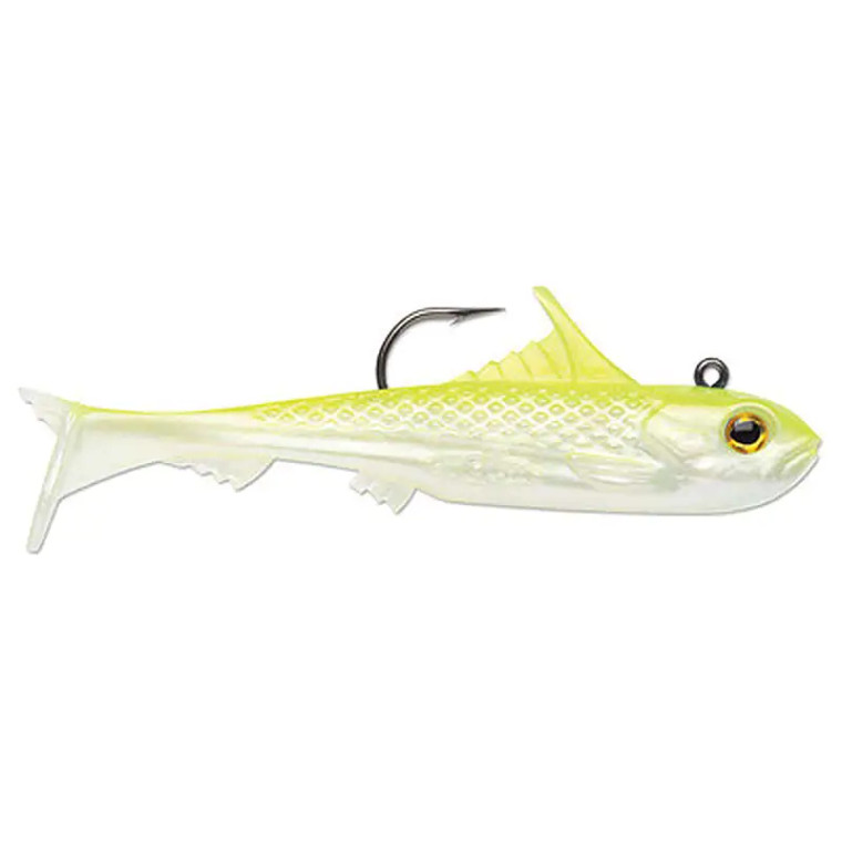 Storm Surge Minnow, 4'' Chartreuse Pearl 1pk