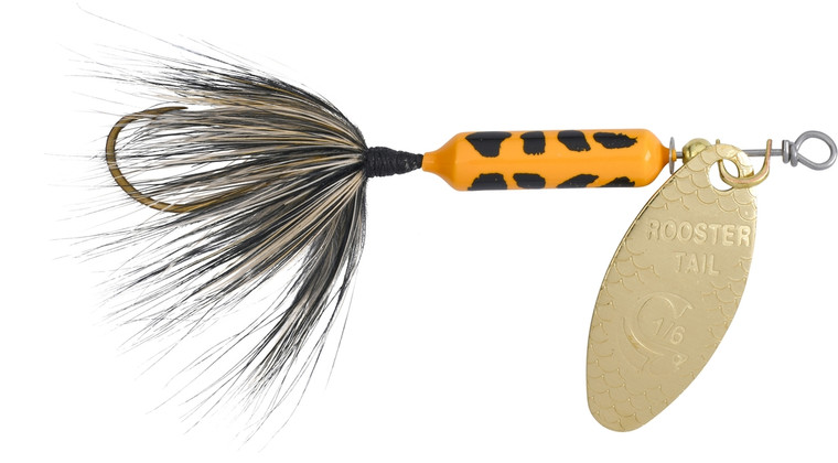 Yakima Rooster Tail 1Hk, 1/8oz Swing ;Yellow Coachdog