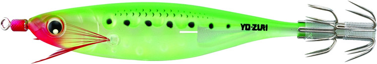 Yo-Zuri SquidJig UltBait Aur, 5/16oz 3.75'' Luminous Green