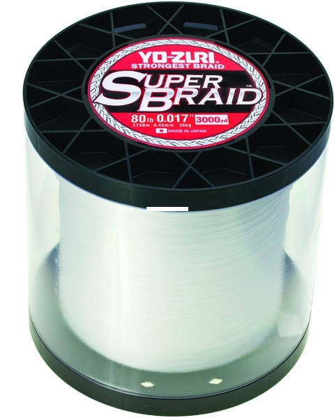 Yo-Zuri Super Braid, 3000 yd White 80lb