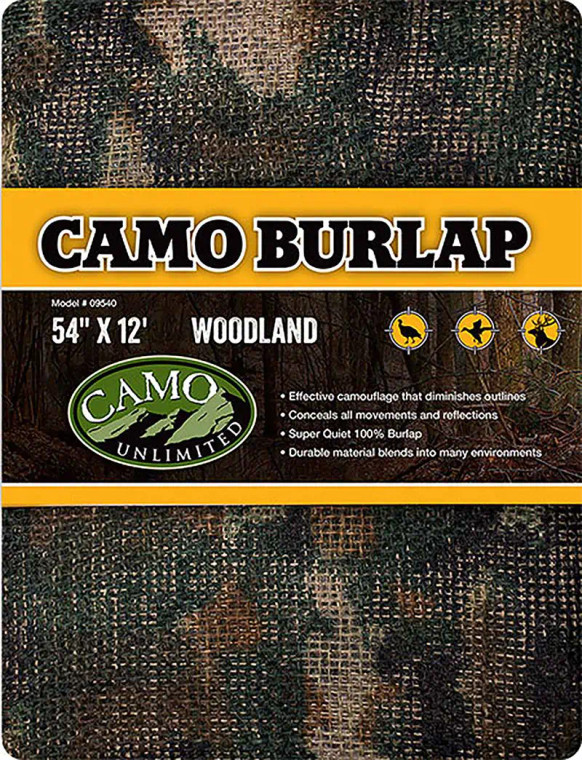 Corrosion X - Burlap - Woodland 54in X 12ft - 9540