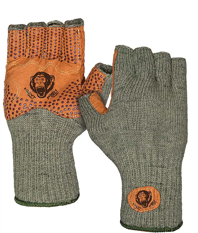 HUNT MONKEY - Wooly Half Finger - S/m Green -