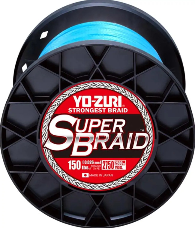 Yo-Zuri - Superbraid Line - Blue 100lb 3000yd -