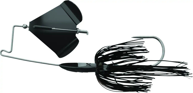 American Hunter - Buzzerk Buzzbait - 1/2oz Blk W/blk Blade - 0
