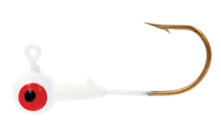 Eagle Claw - Ball Jighead - White 1/16oz 25pk -