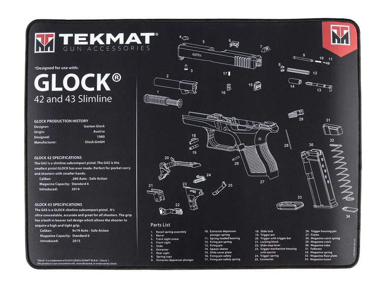 Tekmat Tekr20glock4243 20x15 Ultra Glk 4243