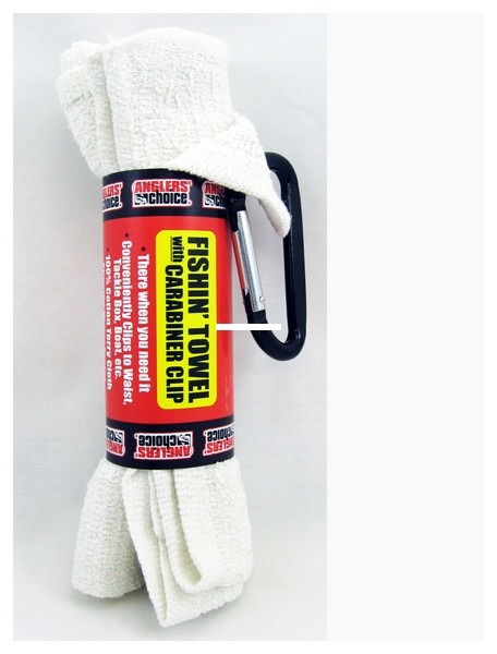 Angler's Deluxe Towel, w/Grommet & Carabiner Refill