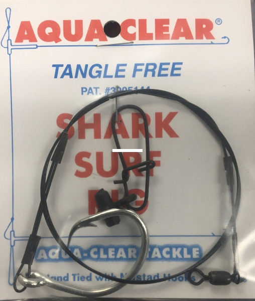 Aqua-Clear Shark Surf Rig, 90lb wire; 13/0 Circle Hk