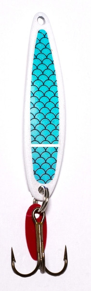 Bay de Noc Swedish Pimple, 1/3oz 1.875'' White Scales