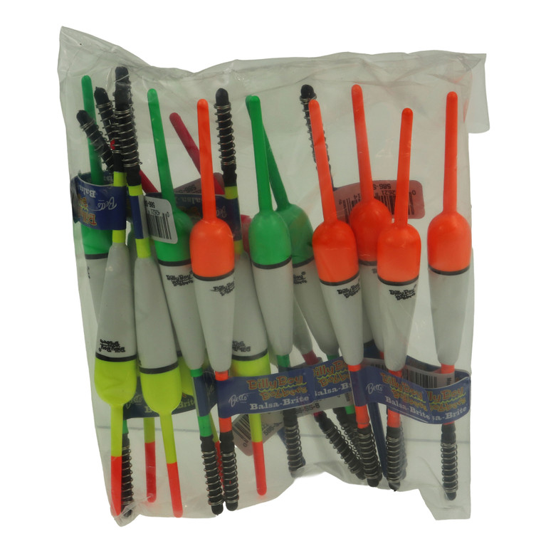 Betts Balsa: Unweighted, Pencil 3/8'' AsstBrtSpg 18pk