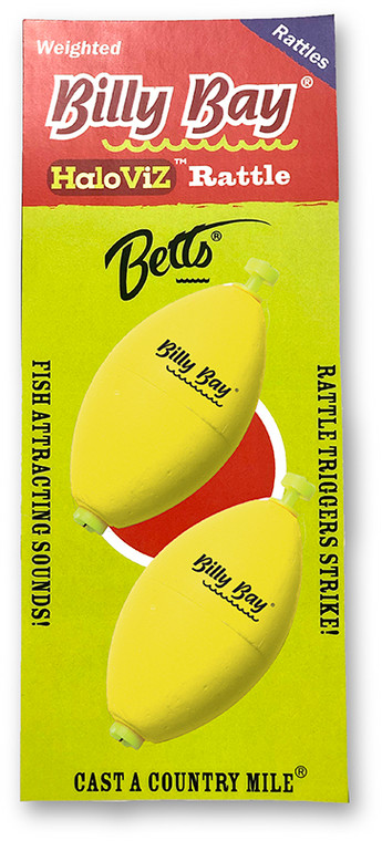 Betts Hi Viz Ratt:SnapOn:Wgt, Oval 2.5'' Ylw Snap On 2pk