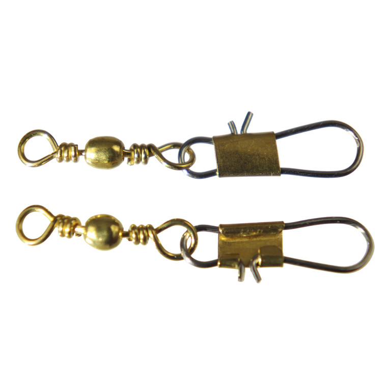 EA Barrel Swivel/Intlk Snap, #7 Brass 6pk