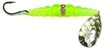 Macks Wedding Ring Spinner, #4 Flo Chartreuse 1pk