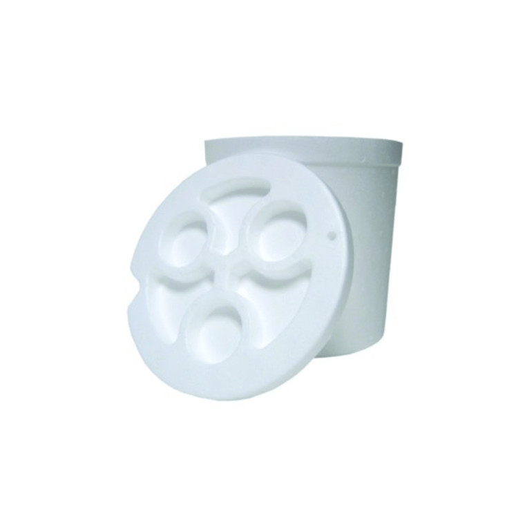 RebelFin Bucket Liner, 5gal White Styrofoam