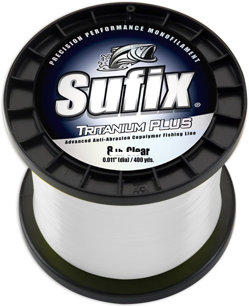 Sufix Tritanium+ 1 lb Spl, 4950 yd Clear 12 lb