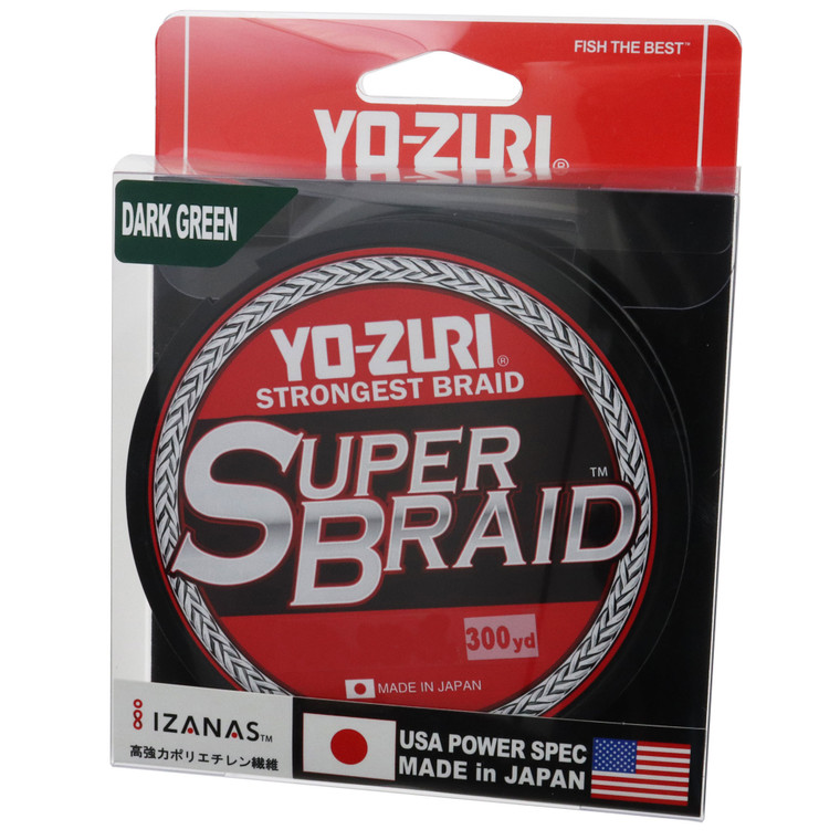 Yo-Zuri Super Braid, 300 yd Dark Green 80 lb
