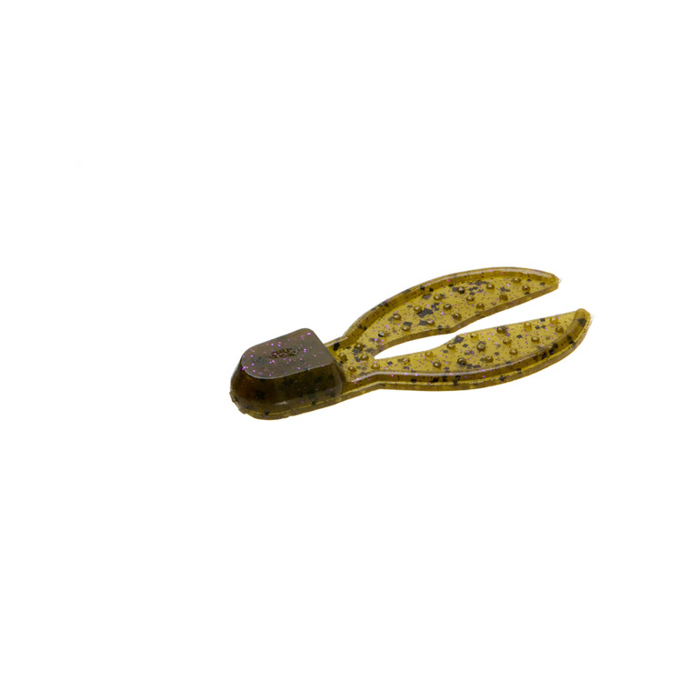 Zoom Super Chunk Jr 2'', Green Pumpkin Purple 6pk