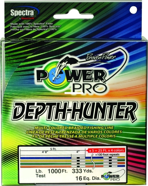 Power Pro - Powerpro Depth Hunter Braid - 65lb 1000ft/333yd Jig