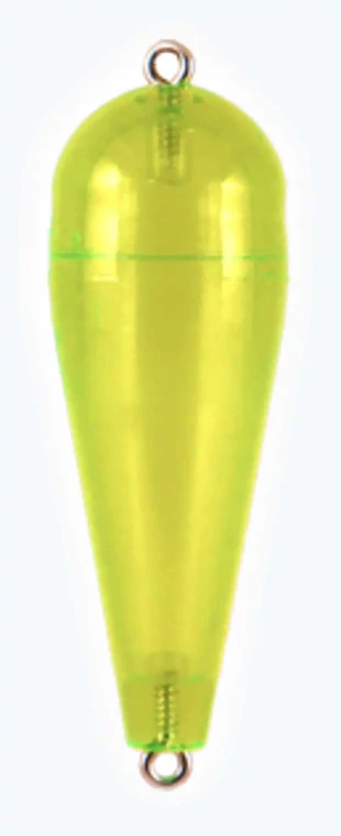 Double X Tackle - Torpedo Float - 1/4oz Trans Grn 12pk