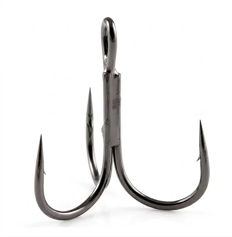 Owner - St-36 Treble Hook - Black Chrome Sz1 6pk