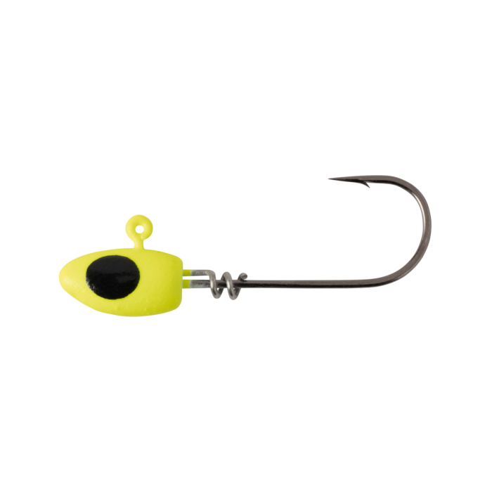 Bobby Garland - Head Lockr Jighead - 1/16oz Sz4  5pk Chart Glo