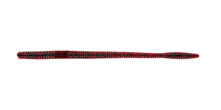 Big Bite Baits 8" Finesse Worm 7pk - Red Bug