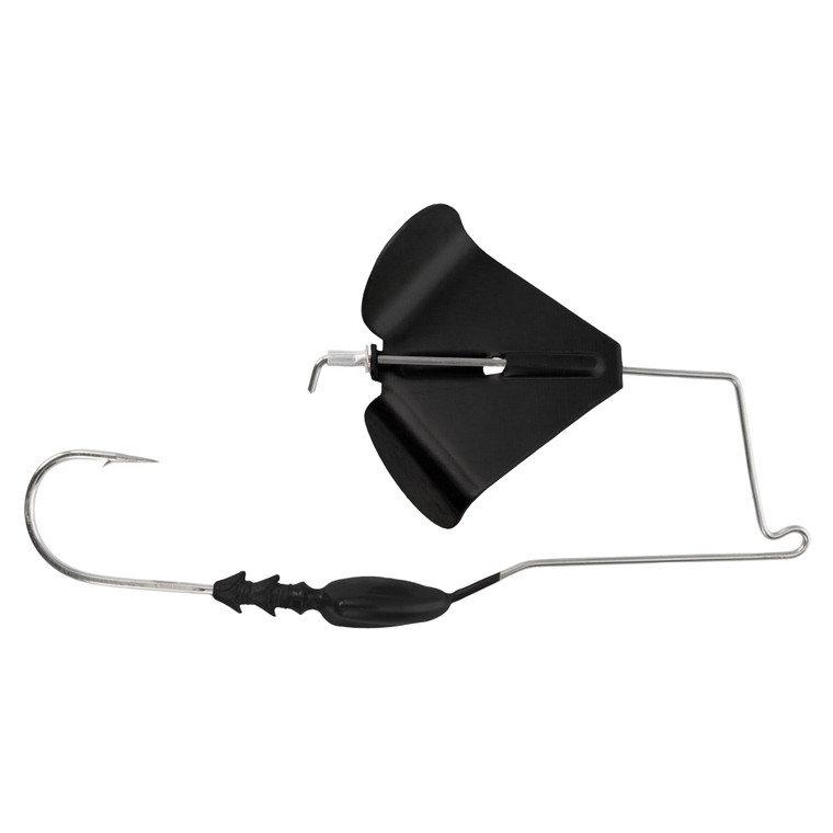 Buckeye G-BUZZ BAIT 1/4 OZ. / BLACK W/ BLACK BLADE