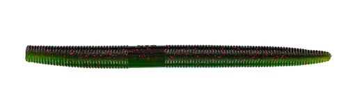Yamamoto 5" Senko 10/pkg - Green Pumpkin Red Laminate