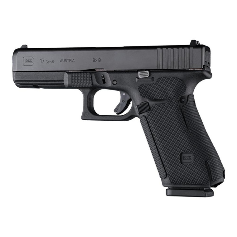 Hogue - Hogue Wrapter Adhesive Grip Glock 17/17 MOS/34 MOS/45/45 MOS/19x (Gen 5) No Backstrap Rubber Block Texture Black - 17178