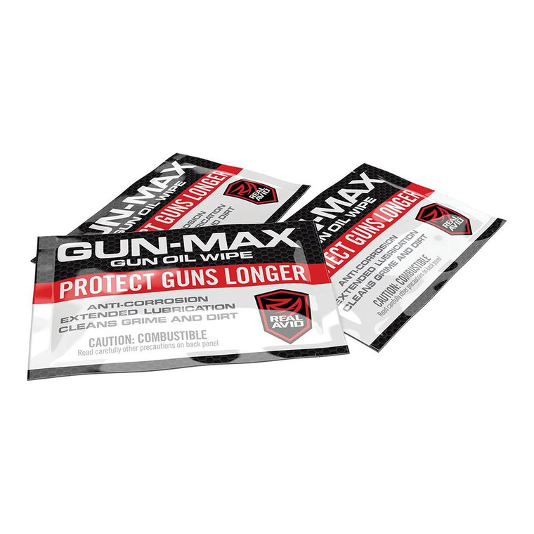 Real Avid - Real Avid Gun-Max Gun Oil Wipes 25/ct - AVGMW25