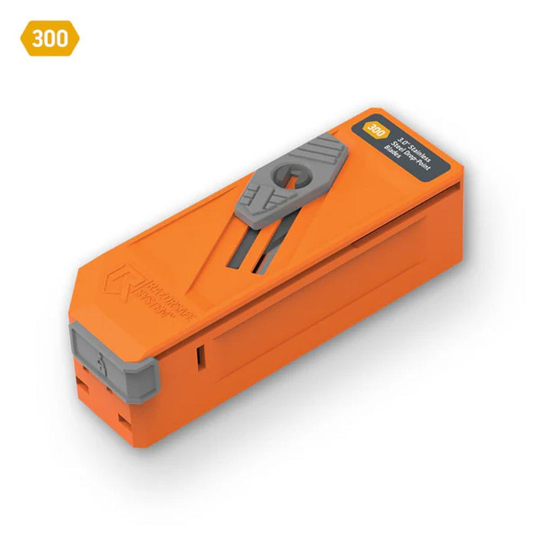 Outdoor Edge - Outdoor Edge 3.0" Drop-Point Blade Dispenser Stainless 12 Blades - RR30D12C
