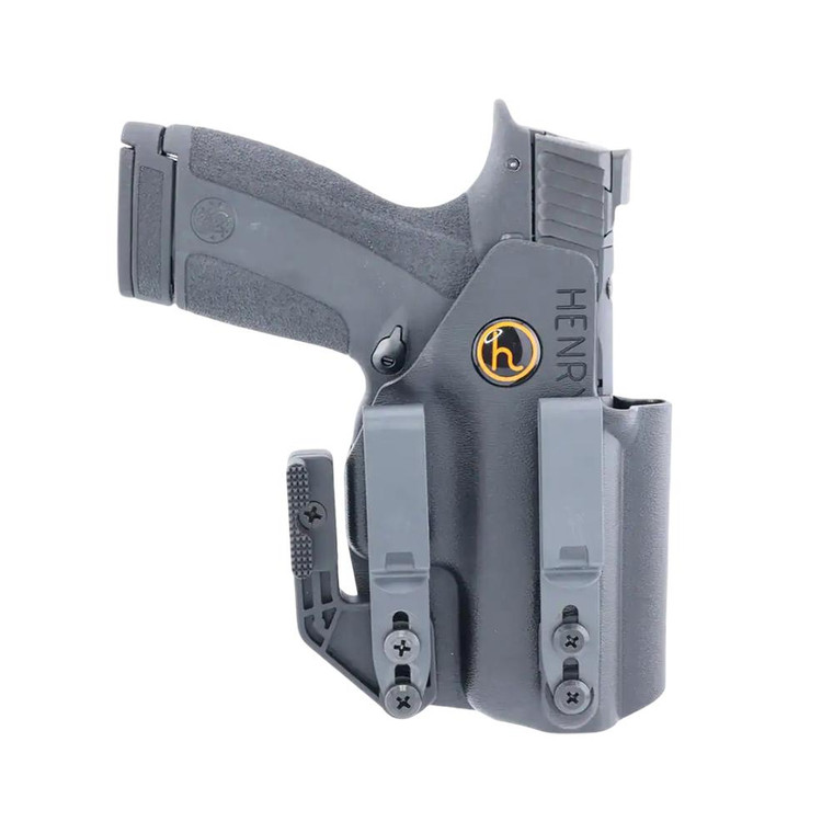 Henry Holsters - Henry Holsters Cipher AIWB/IWB Holster for S&W M&P Shield X Black Ambi - HH-0018-31