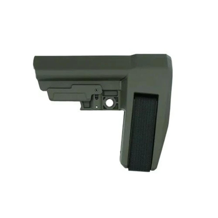 Sb Tactical - SB Tactical SBA6 Pistol Stabilizing Brace 5-Position Adjustable for AR-15 OD Green - SBA6X-04-SB
