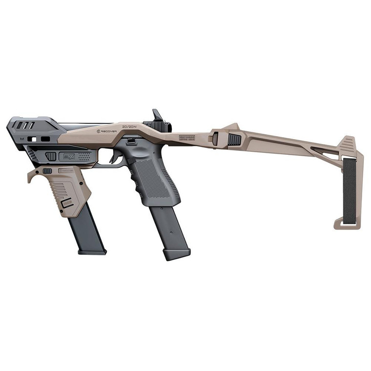 Recover Tactical - Recover Tactical 20/20N Stabilizer Kit with Brace Tan - 2020NSLX-02