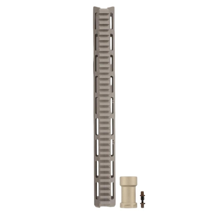 Q LLC - Q Honey Badger M-LOK AR Handguard 15'' Kit Grey - 15-HB-MLOK-HG-KIT